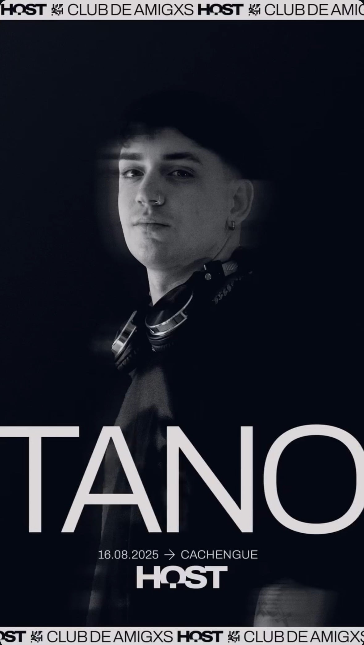 Flyer de fecha destacada de Tano Palazzo